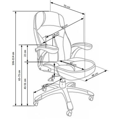 Kancelárska stolička CARLOS, svetlohnedá 2