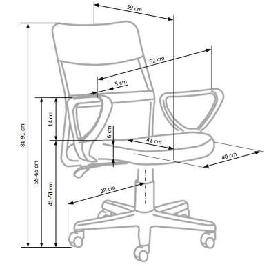 Detská stolička TIMMY, čierna/tyrkysová 2