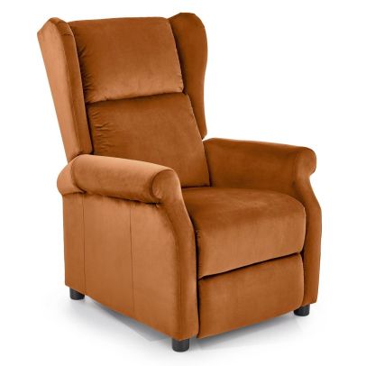 Kreslo ušiak AGUSTIN 2, Oranžová bluvel 4215