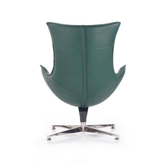 Relaxačné kreslo LUXOR, chróm/zelená