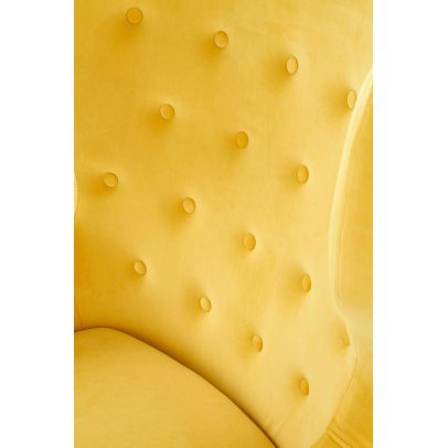 Kreslo ušiak MARVEL, natural/žltá 2