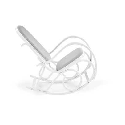 Hojdacie kreslo MAX BIS PLUS, biela/sivá 2