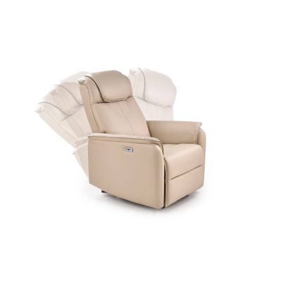 Relaxačné kreslo PARADISE, krémová 2