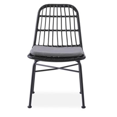 Záhradné kreslo K-401, čierna/čierna 2