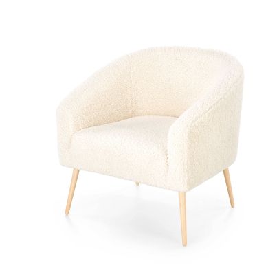 Kreslo do obývačky GRIFON 2, krémová/buk