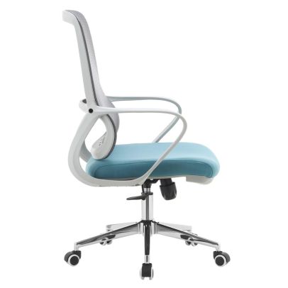 Kancelárske kreslo, sivá/modrá, FOSTER TYP 2 2