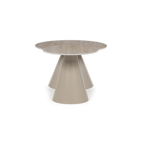 Konferenčný stolík 70x70x40, 5cm, keramika, travertín, CT-F4118 TRV