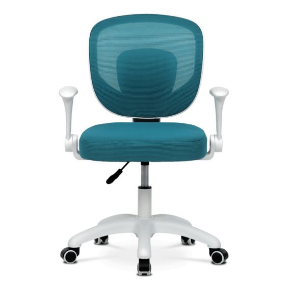 Detská stolička, výškovo nastaviteľná, modrá sieťovina, KA-K1062 BLUE