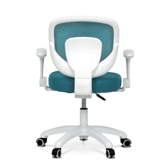 Detská stolička, výškovo nastaviteľná, modrá sieťovina, KA-K1062 BLUE