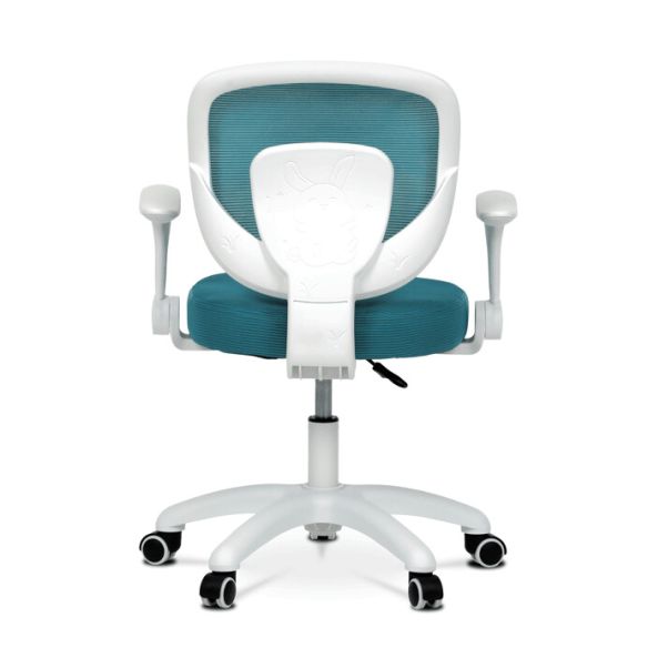 Detská stolička, výškovo nastaviteľná, modrá sieťovina, KA-K1062 BLUE