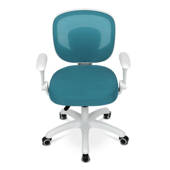 Detská stolička, výškovo nastaviteľná, modrá sieťovina, KA-K1062 BLUE