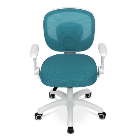 Detská stolička, výškovo nastaviteľná, modrá sieťovina, KA-K1062 BLUE