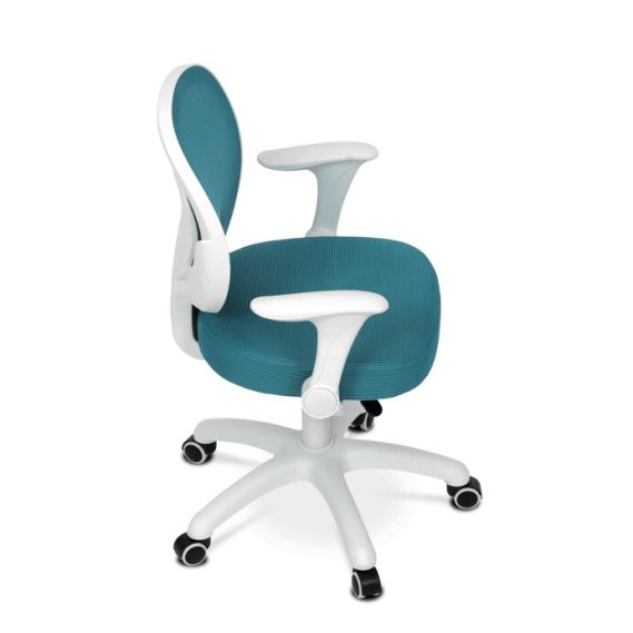 Detská stolička, výškovo nastaviteľná, modrá sieťovina, KA-K1062 BLUE