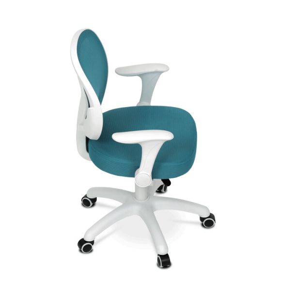 Detská stolička, výškovo nastaviteľná, modrá sieťovina, KA-K1062 BLUE