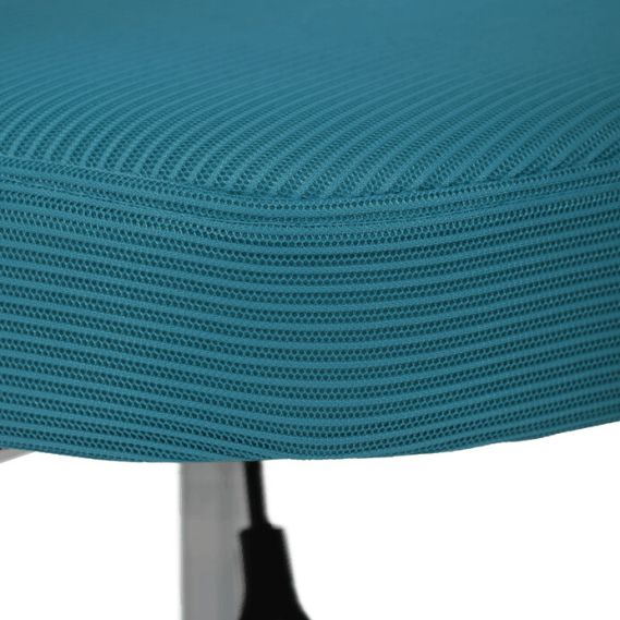 Detská stolička, výškovo nastaviteľná, modrá sieťovina, KA-K1062 BLUE