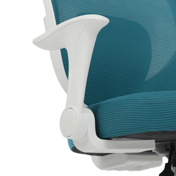 Detská stolička, výškovo nastaviteľná, modrá sieťovina, KA-K1062 BLUE