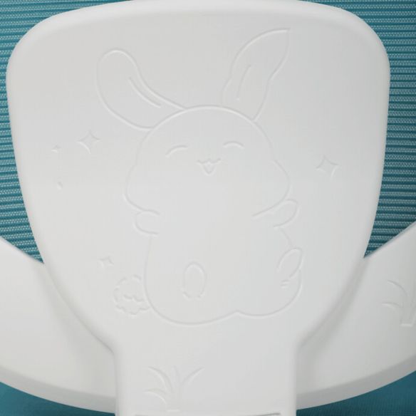 Detská stolička, výškovo nastaviteľná, modrá sieťovina, KA-K1062 BLUE