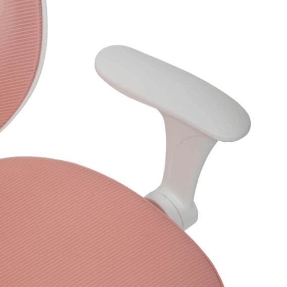 Detská stolička, výškovo nastaviteľná, ružová sieťovina, KA-K1062 PINK