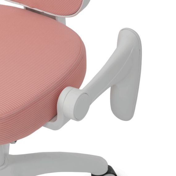 Detská stolička, výškovo nastaviteľná, ružová sieťovina, KA-K1062 PINK