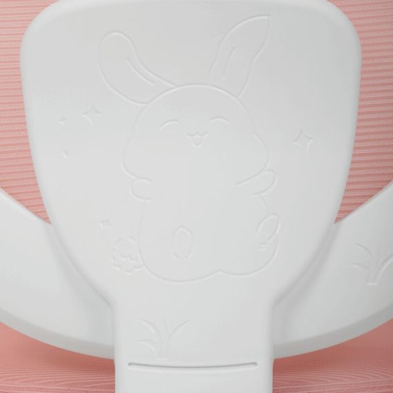 Detská stolička, výškovo nastaviteľná, ružová sieťovina, KA-K1062 PINK