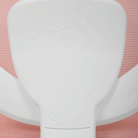 Detská stolička, výškovo nastaviteľná, ružová sieťovina, KA-K1062 PINK