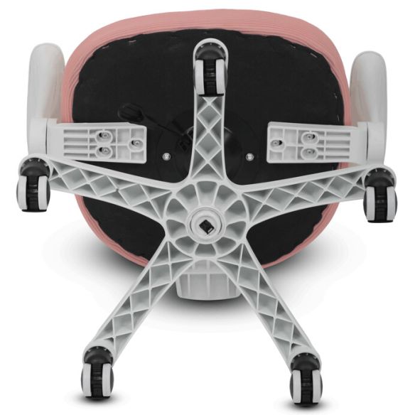 Detská stolička, výškovo nastaviteľná, ružová sieťovina, KA-K1062 PINK