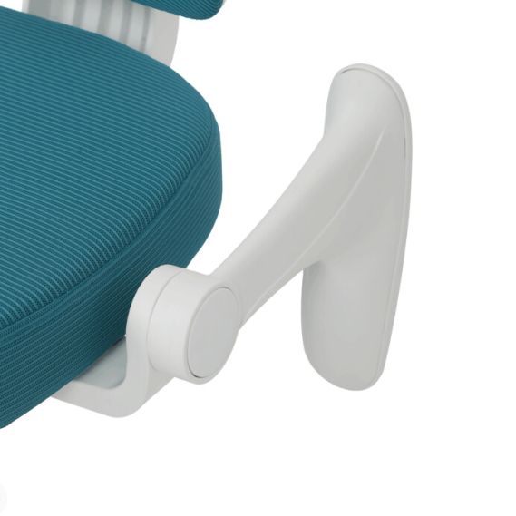 Detská stolička, výškovo nastaviteľná, modrá sieťovina, KA-K1063 BLUE