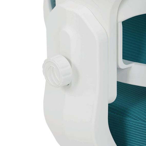 Detská stolička, výškovo nastaviteľná, modrá sieťovina, KA-K1063 BLUE