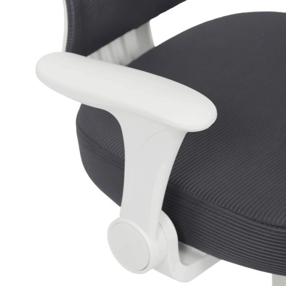 Detská stolička, výškovo nastaviteľná, šedá sieťovina, KA-K1063 GREY