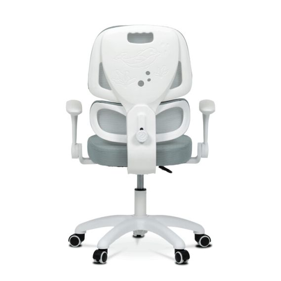 Detská stolička, výškovo nastaviteľná, zelená sieťovina, KA-K1063 GRN