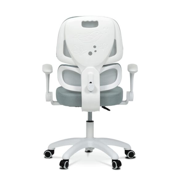 Detská stolička, výškovo nastaviteľná, zelená sieťovina, KA-K1063 GRN