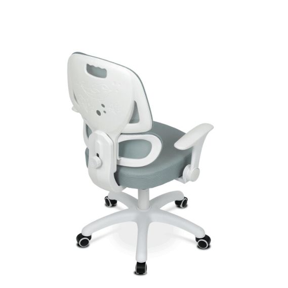 Detská stolička, výškovo nastaviteľná, zelená sieťovina, KA-K1063 GRN