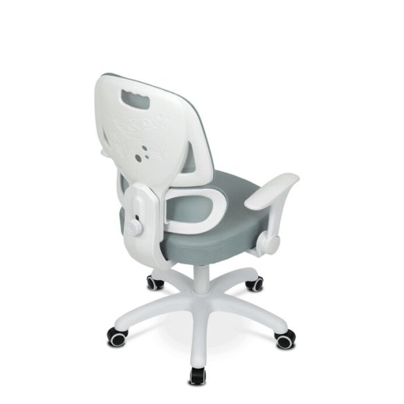 Detská stolička, výškovo nastaviteľná, zelená sieťovina, KA-K1063 GRN