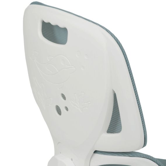 Detská stolička, výškovo nastaviteľná, zelená sieťovina, KA-K1063 GRN