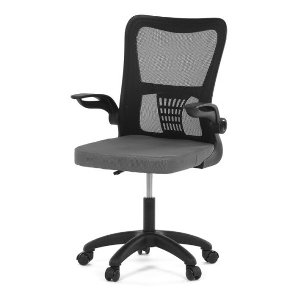 Kancelárska stolička, hojdací mechanizmus, šedá sieťovina, KA-K2006 GREY