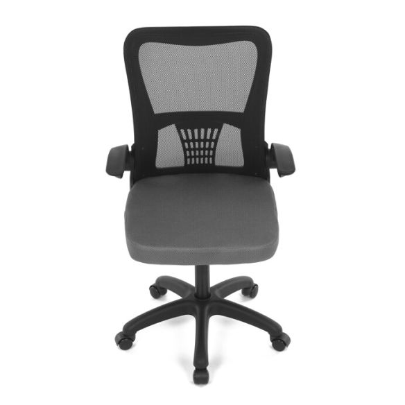 Kancelárska stolička, hojdací mechanizmus, šedá sieťovina, KA-K2006 GREY