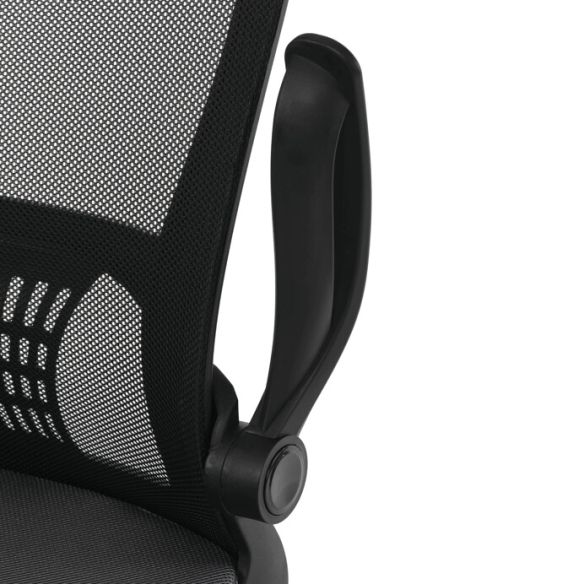 Kancelárska stolička, hojdací mechanizmus, šedá sieťovina, KA-K2006 GREY