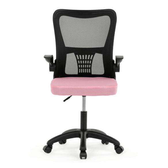 Kancelárska stolička, hojdací mechanizmus, ružová sieťovina, KA-K2006 PINK