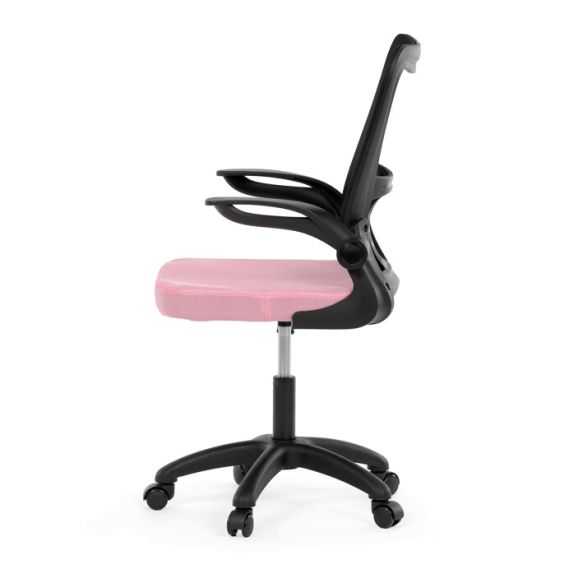 Kancelárska stolička, hojdací mechanizmus, ružová sieťovina, KA-K2006 PINK
