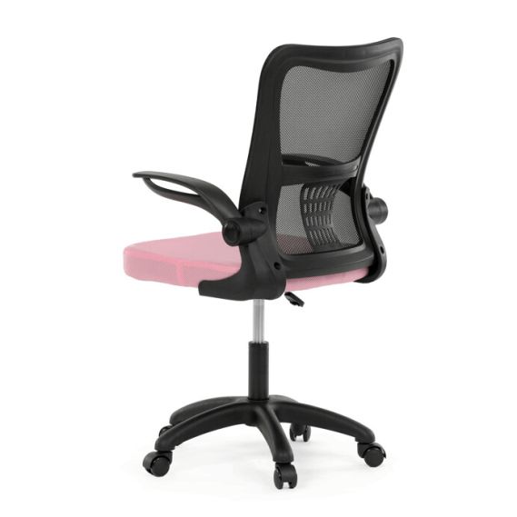 Kancelárska stolička, hojdací mechanizmus, ružová sieťovina, KA-K2006 PINK