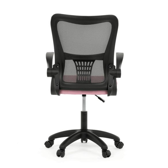 Kancelárska stolička, hojdací mechanizmus, ružová sieťovina, KA-K2006 PINK