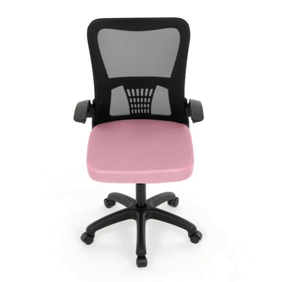 Kancelárska stolička, hojdací mechanizmus, ružová sieťovina, KA-K2006 PINK