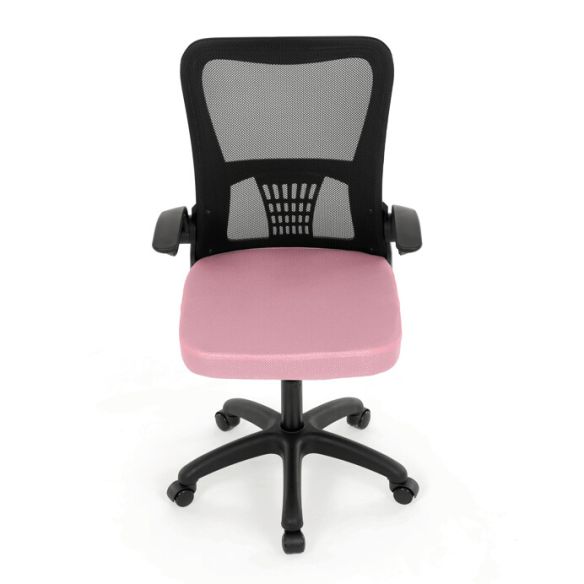 Kancelárska stolička, hojdací mechanizmus, ružová sieťovina, KA-K2006 PINK