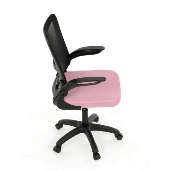 Kancelárska stolička, hojdací mechanizmus, ružová sieťovina, KA-K2006 PINK