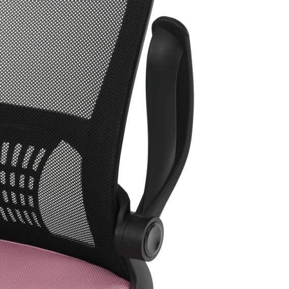 Kancelárska stolička, hojdací mechanizmus, ružová sieťovina, KA-K2006 PINK
