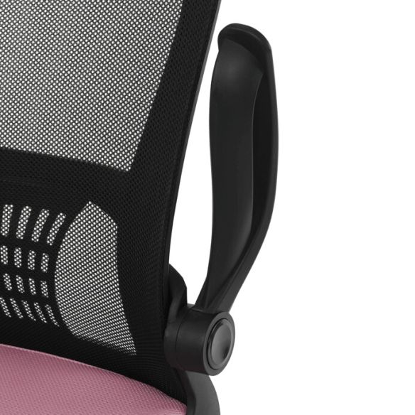 Kancelárska stolička, hojdací mechanizmus, ružová sieťovina, KA-K2006 PINK