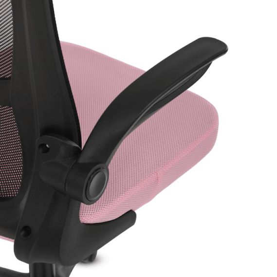 Kancelárska stolička, hojdací mechanizmus, ružová sieťovina, KA-K2006 PINK