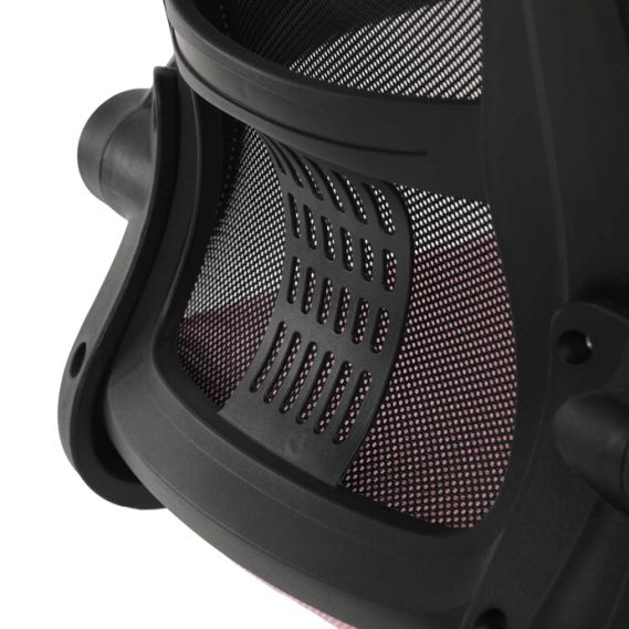 Kancelárska stolička, hojdací mechanizmus, ružová sieťovina, KA-K2006 PINK