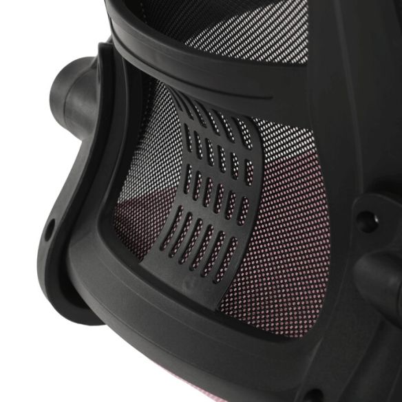 Kancelárska stolička, hojdací mechanizmus, ružová sieťovina, KA-K2006 PINK