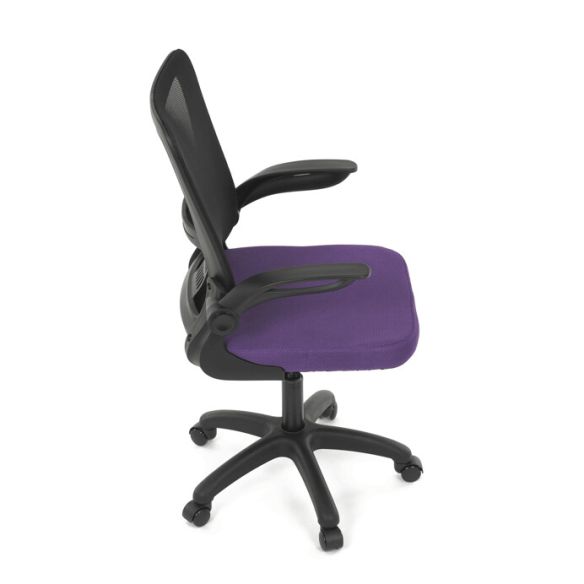 Kancelárska stolička, hojdací mechanizmus, fialová sieťovina, KA-K2006 PUR